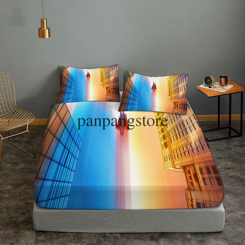 superman Fitted Sheet Set Deep Pocket Bed Sheets&Pillowcase 3PCS Bedding Sets