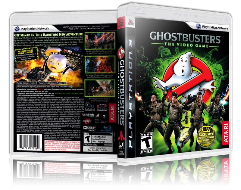 Ghostbusters - Replacement  PS3 Cover and Case. NO GAME!!