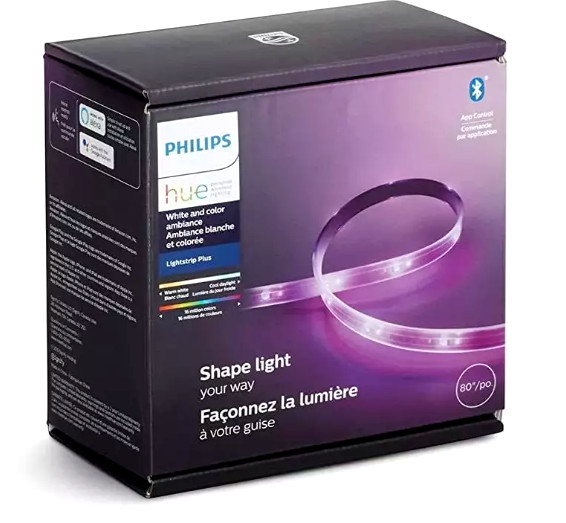 Philips Hue 64" White/Color Ambiance Shape Smart LED Light Strip & V3 Controller