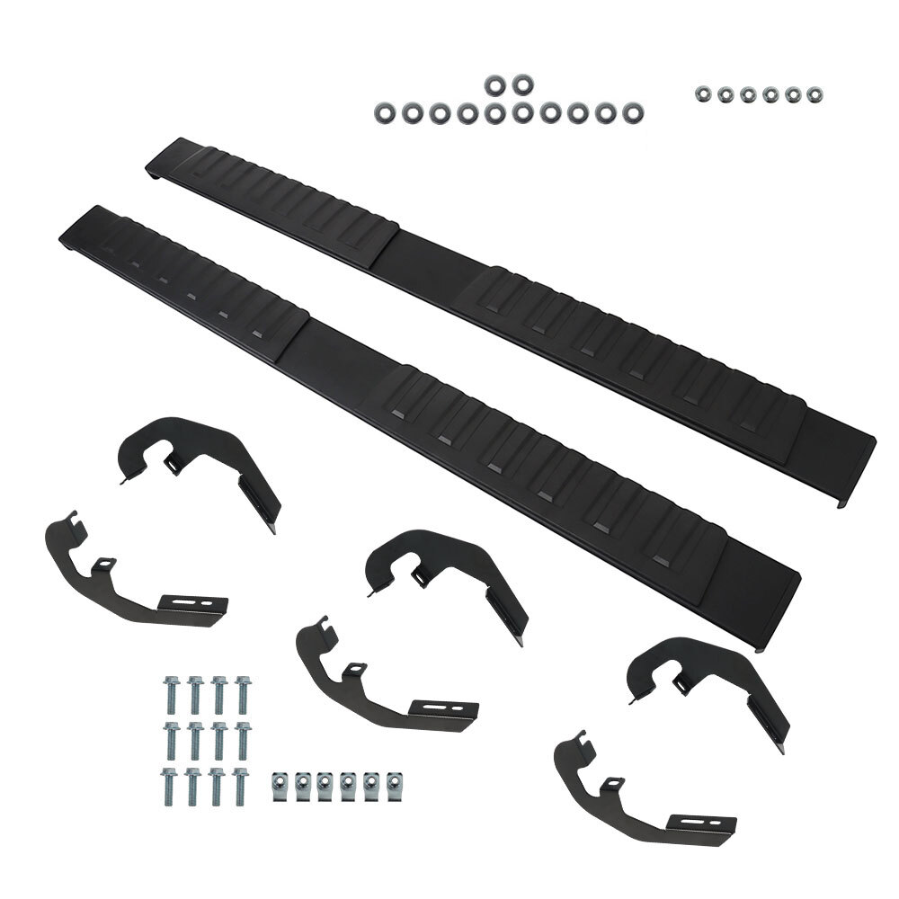 Labwork Running Boards For 2007-2018 Silverado Double/Extended Cab 6" Step Bars