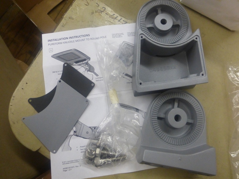 Philips Purefoam Mount, knuckle mount to round pole *Make Offer On Quantity*