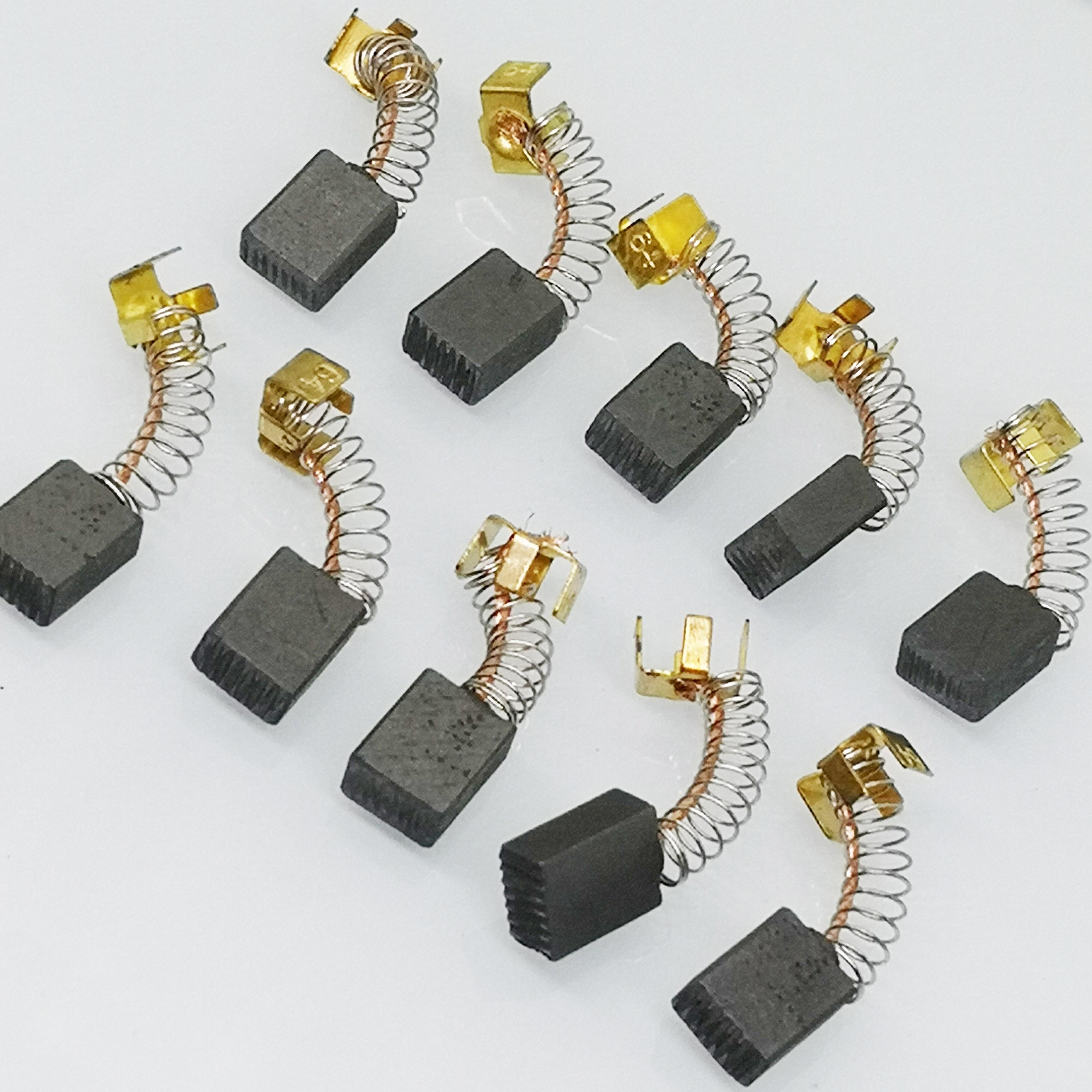 US Stock 10pcs 5mm x 8mm x 12mm Carbon Brushes Motor Brush Set Replacement #64