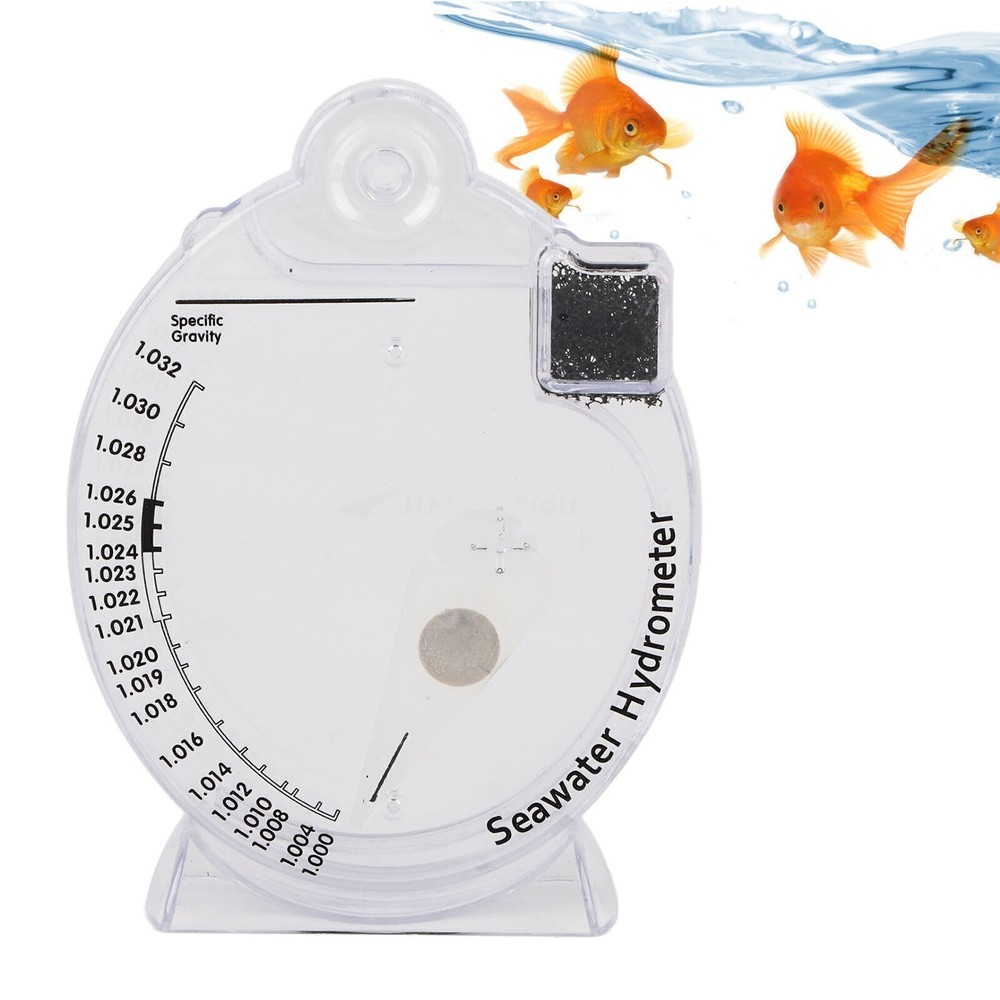 Sea Hydrometer Salinity Specific Gravity Test Saltwater Concentration Aquarium