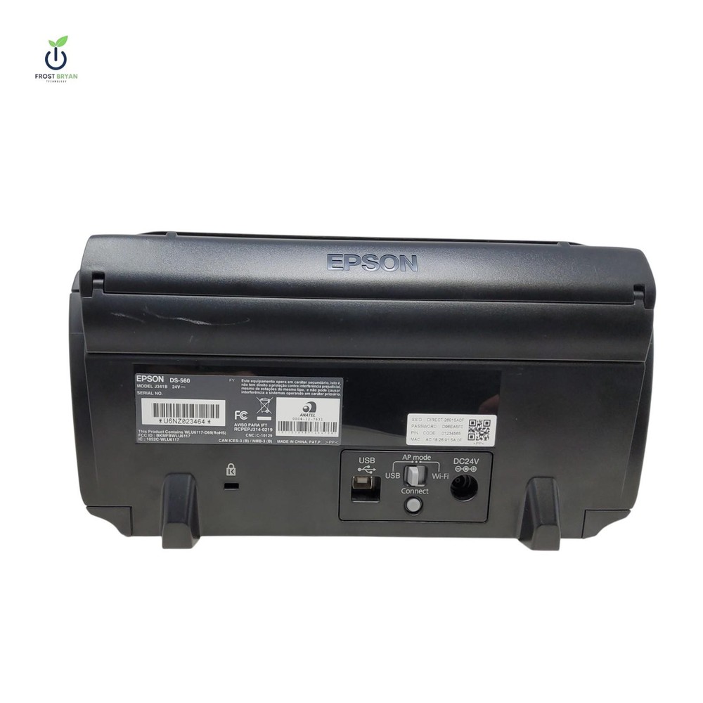 Epson DS 560 Duplex Document Scanner WiFi 25004 Page Count
