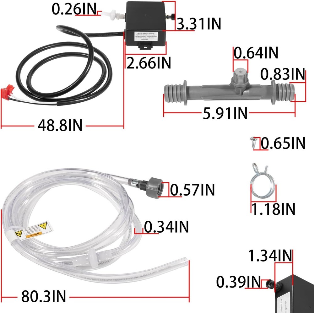 72602 Hot Tub Spa Ozone Generator /Ozonator System Complete Unit for Hot Spring
