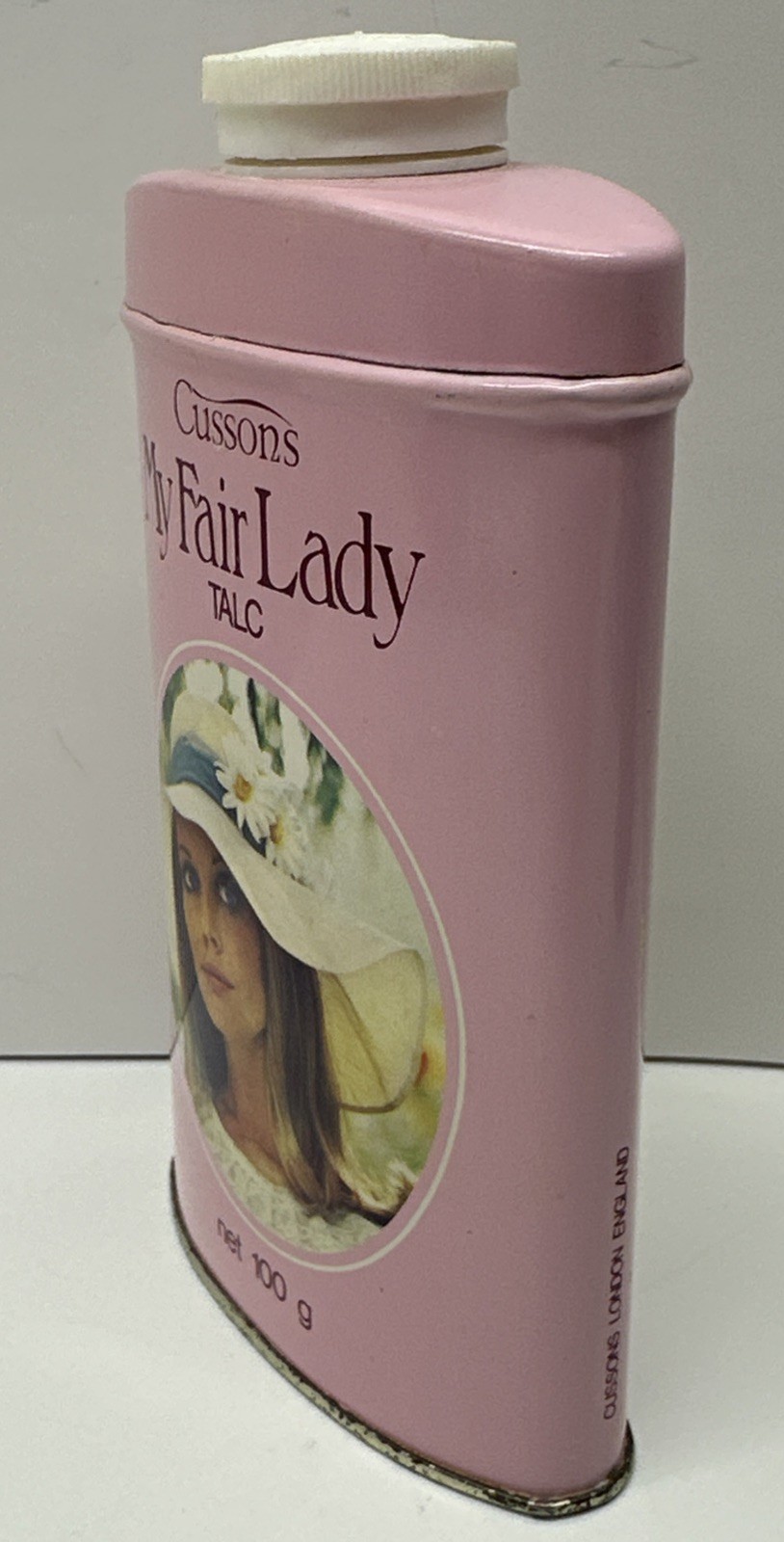 My Fair Lady Cussons Talc Talcum Powder Advertising Tin London England Vintage