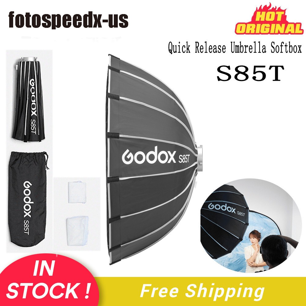 US Godox S85T 85cm Quick Release Umbrella Softbox For Studio Space-saving Shoot