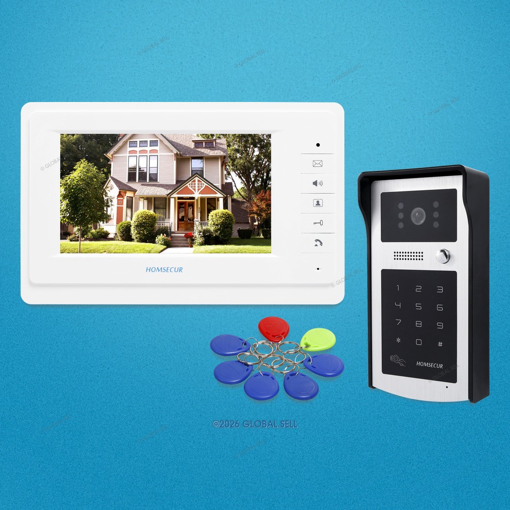 7" Video Door Phone Intercom SystemDoorbell One Button Unlock