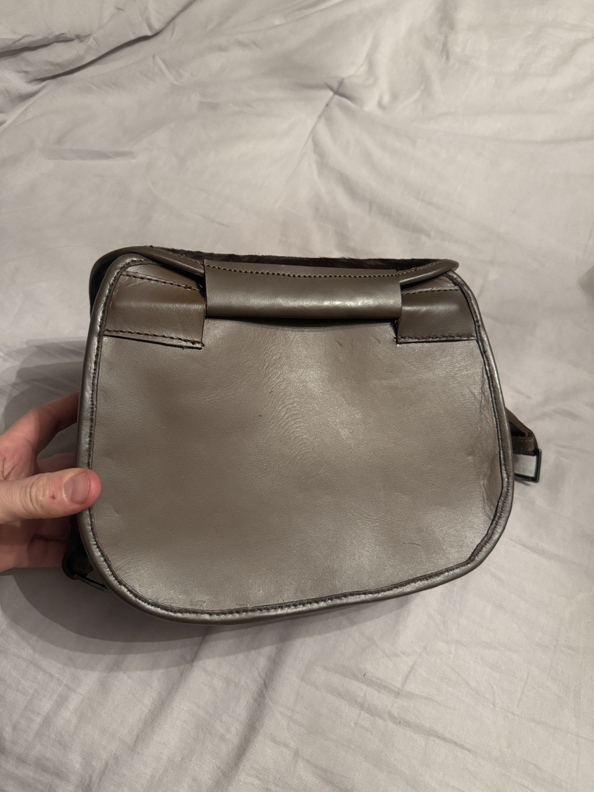 Cow Hide Leather Shotgun 120 Cartridges Holder Hunting Speed Bag Ammo