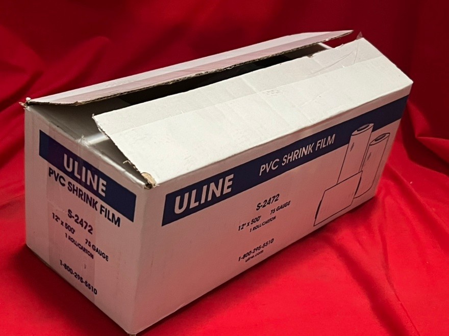 New Uline S-2472 PVC Shrink Film Roll - 75 gauge, 12" x 500'
