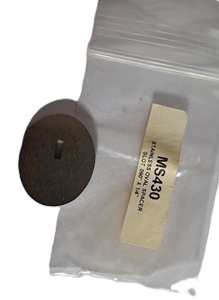 1 ct Stainless Oval Spacers - #ms430 Premium Quality!