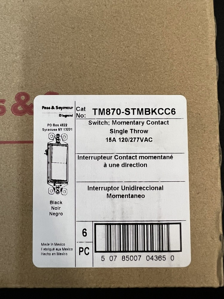 garbage disposal switch or momentary contact switch