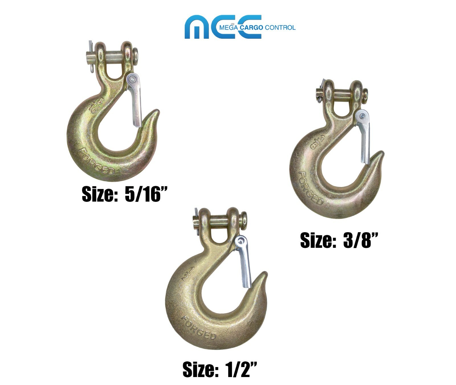 G70 5/16" 3/8" 1/2" Tow Chain Clevis Slip Hook for Flatbed Truck Transport Chain