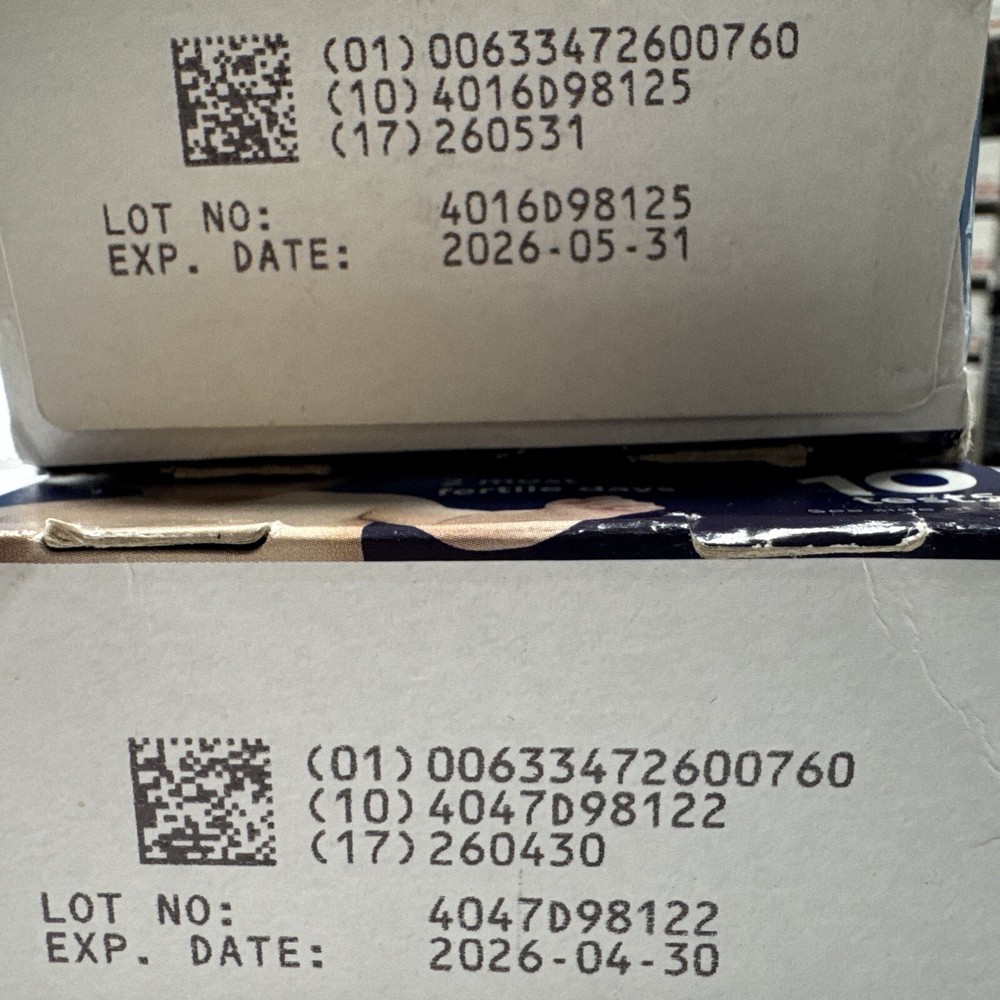 (2x) Clearblue Digital Ovulation Predictor Test 10 Count Exp04-26+ Damaged Boxes