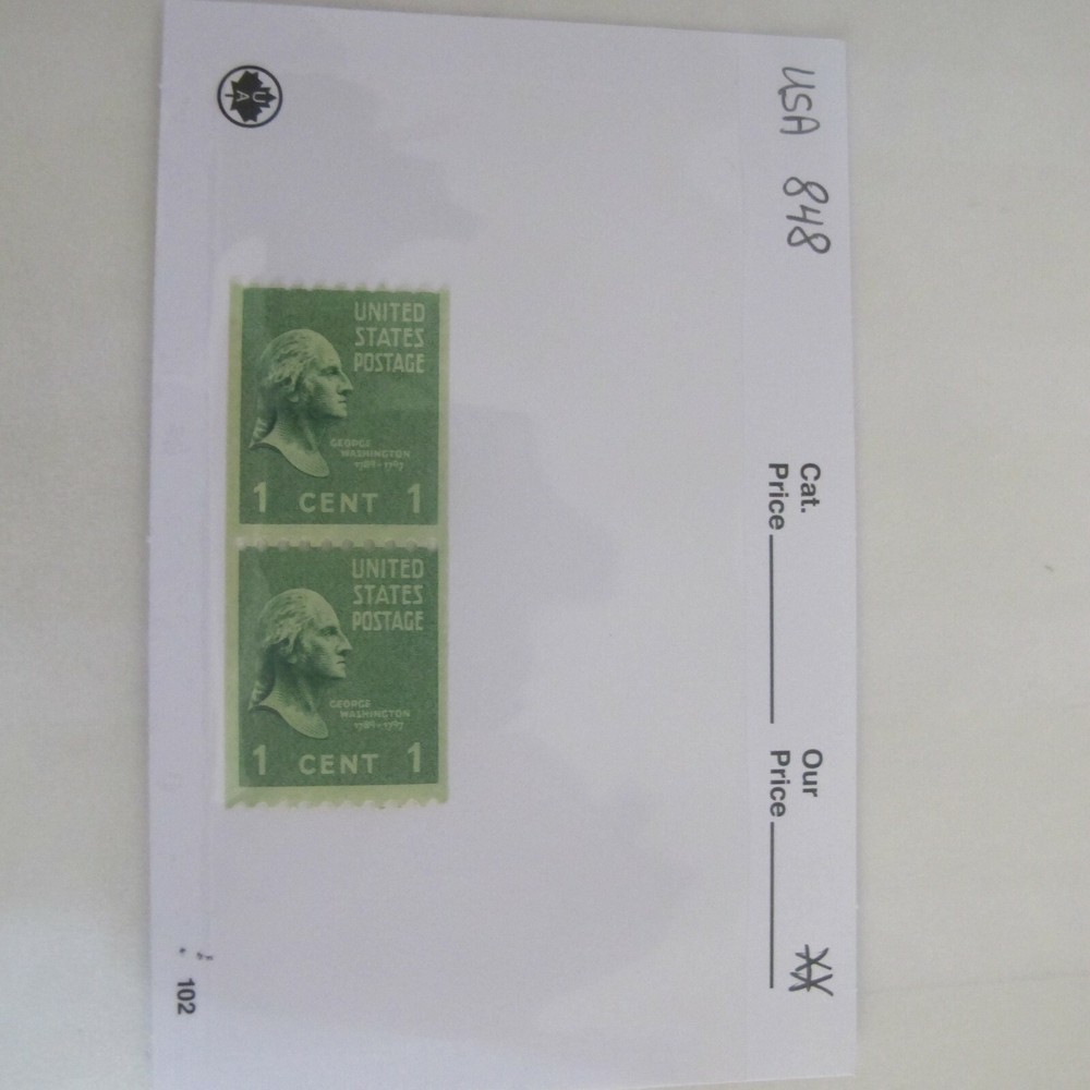 USA  -  Scott 848 pair   MNH