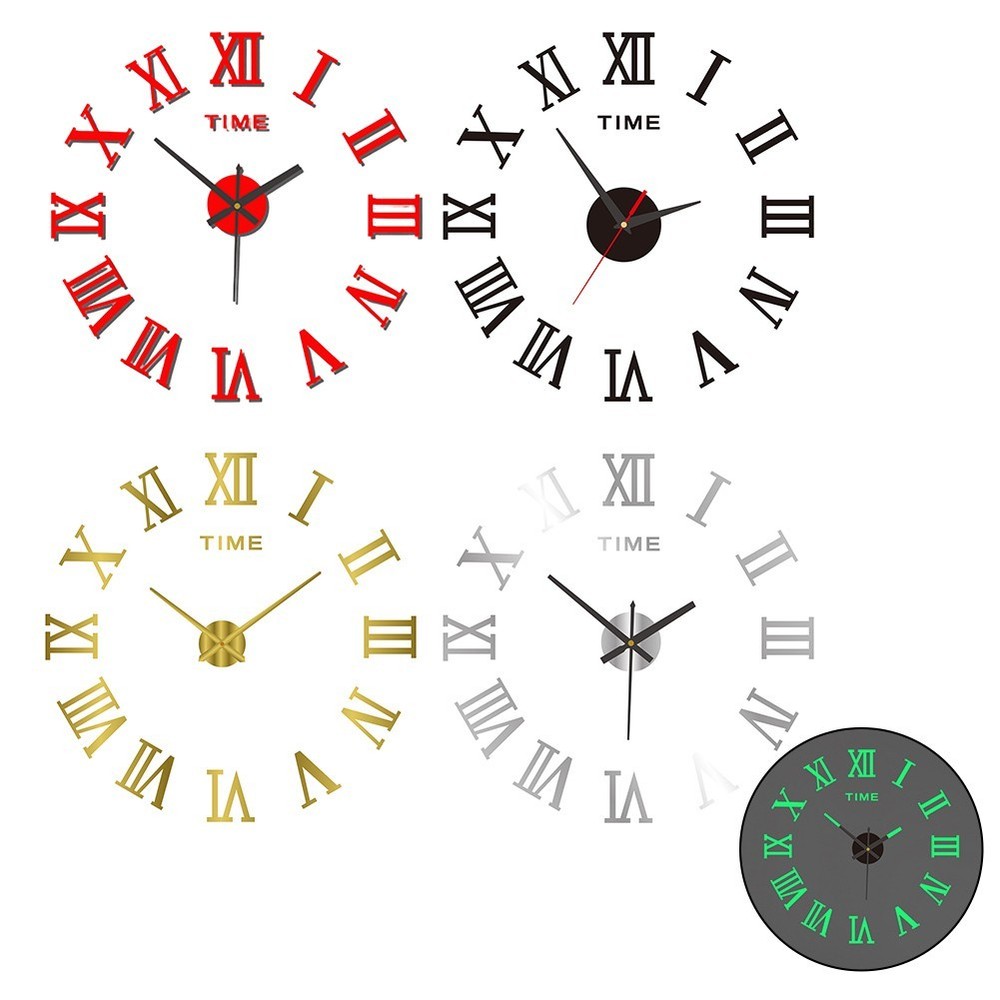 Custom Wall Clock Acrylic Design with Silent Operation and Luminous Effect