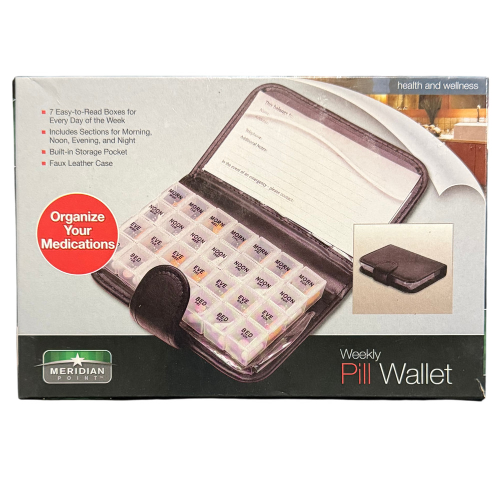 Meridian Point Weekly Pill Case Wallet