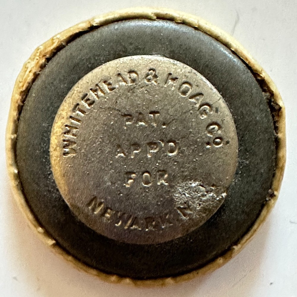 Sterling Bicycle Co Built Like A Watch Westfield Mfg Stud Back Celluloid Button