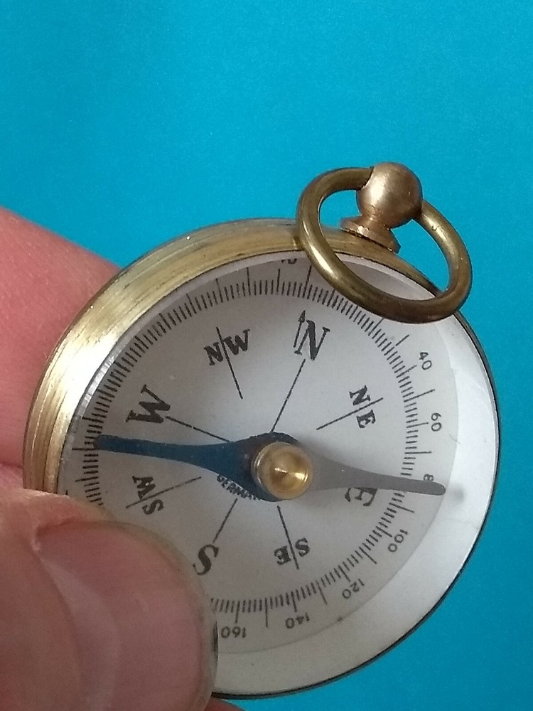 Brass Magnetic Compass, German.