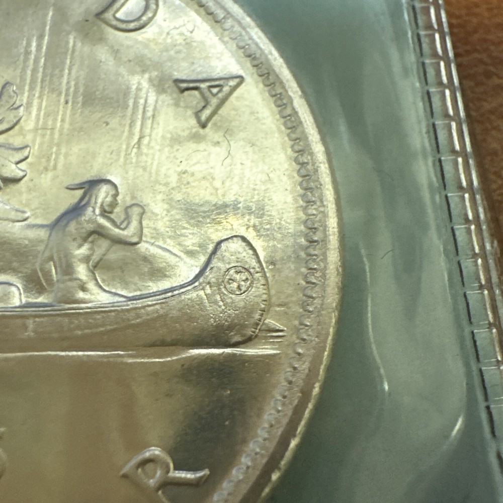 1955 Canada Silver Dollar - Proof-Like Silver Coin