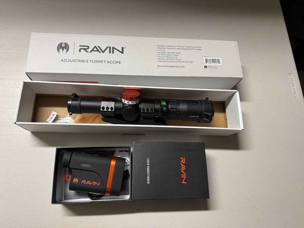 ravin crossbow scope/range finder