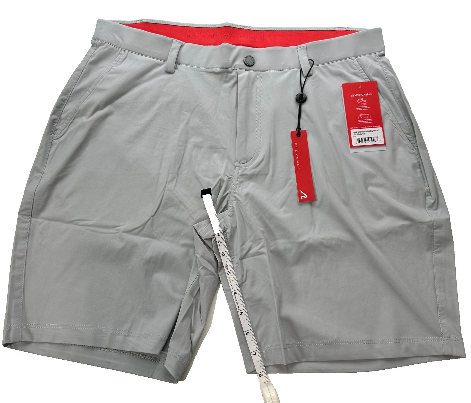 Redvanly Hanover Short 8" Glacier Gray Shorts Large NWT