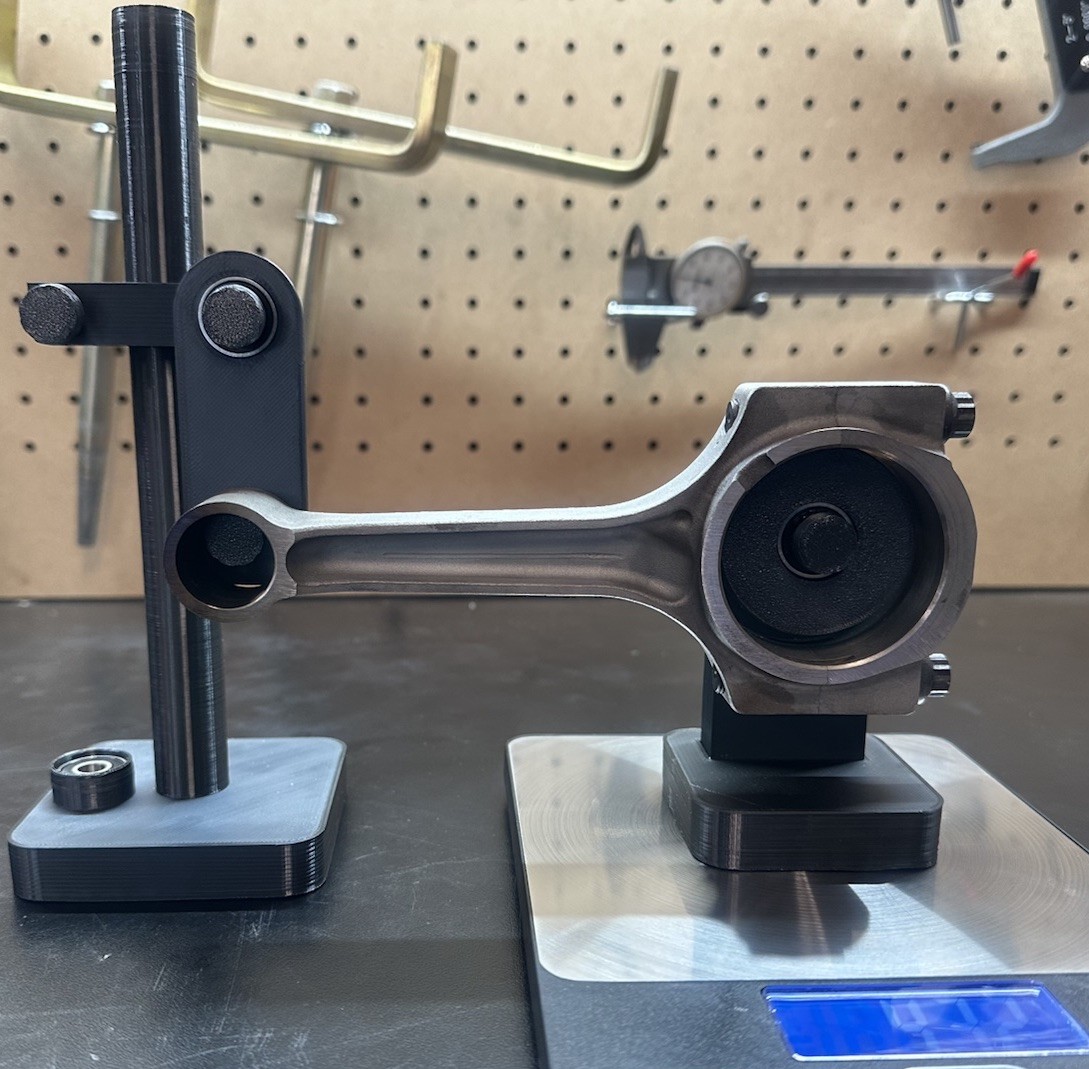 Connecting Rod Balancer Stand/Jig |Black 3/D Printed PLA|
