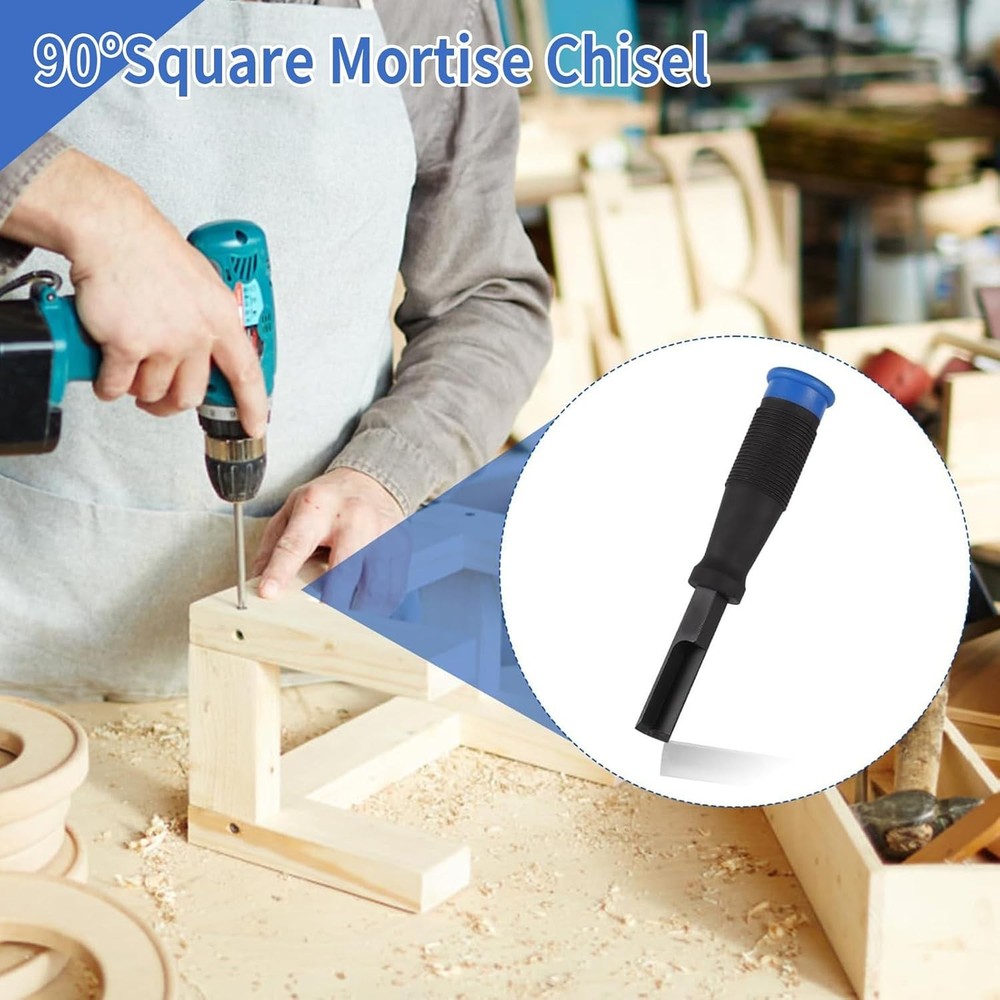 Corner Chisel, 90° Square Mortise Chisel 8mm 12mm Hinge Recess 8mm,