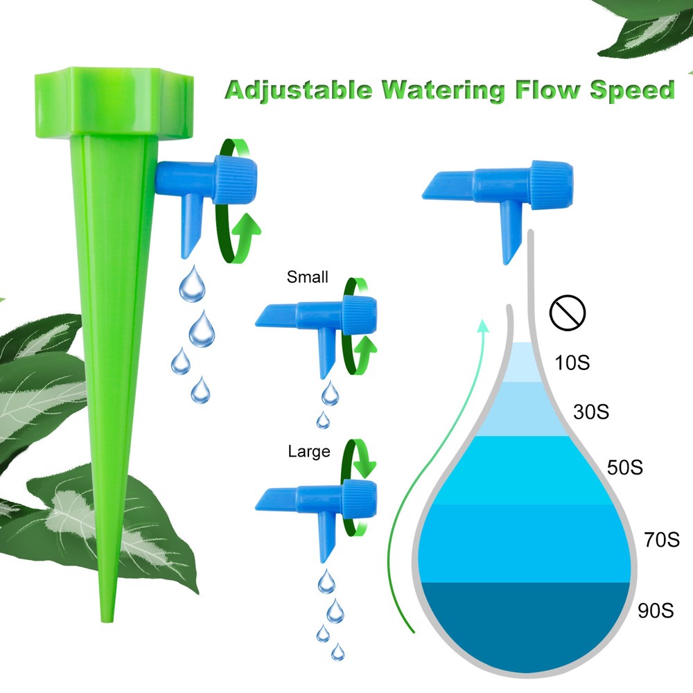 12/24PCS Garden Drip Irrigation Kit -Automatic Self Watering System for Vacation