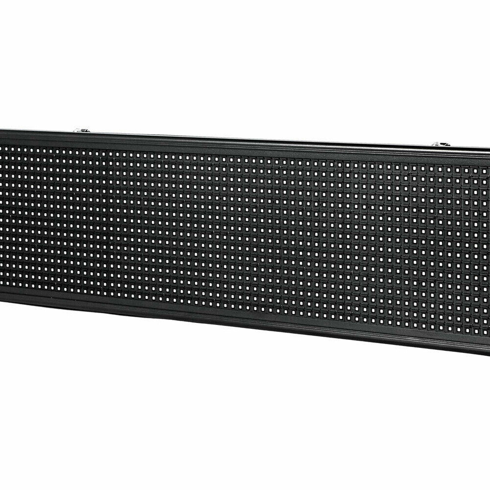LED Sign 40"X8" Scrolling Message Display Board RGB 7-Color Programmable Board