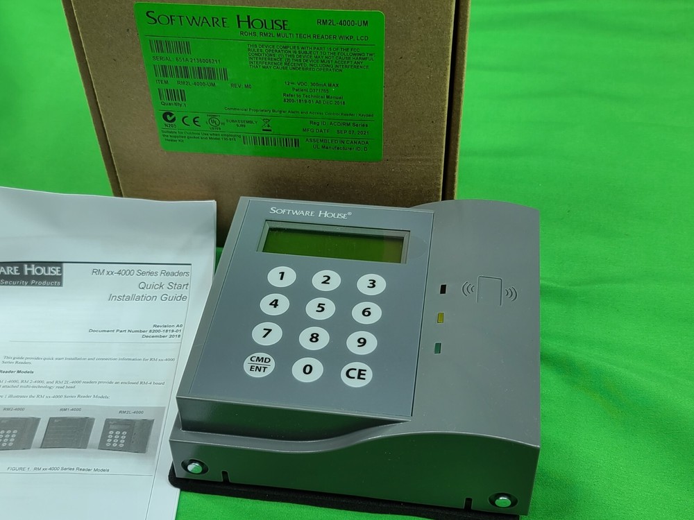 SOFTWARE HOUSE RM2L-4000 MULTI READER W/KEYPAD,LCD