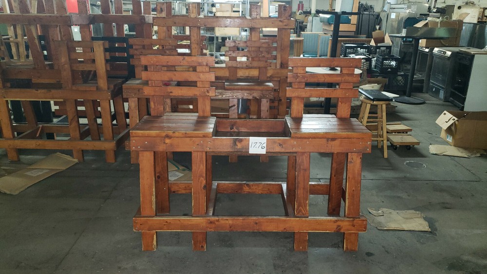 Solid Wood Pool Hall Benches