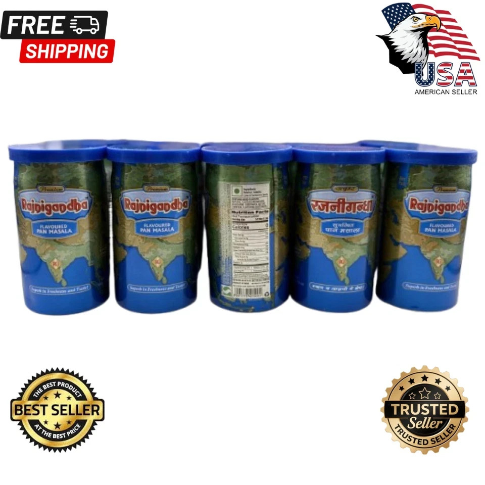 Rajnigandha Pan Masala Export 10 Packs 100gm Each Flavored Pan Masala Exp 10/26