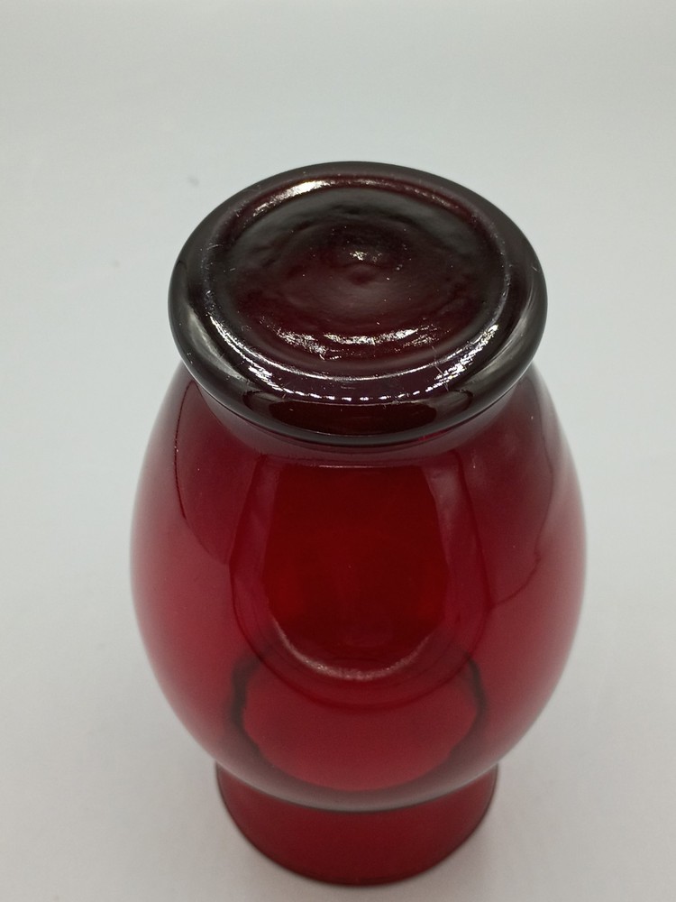 Vintage Ruby Red Glass Vase