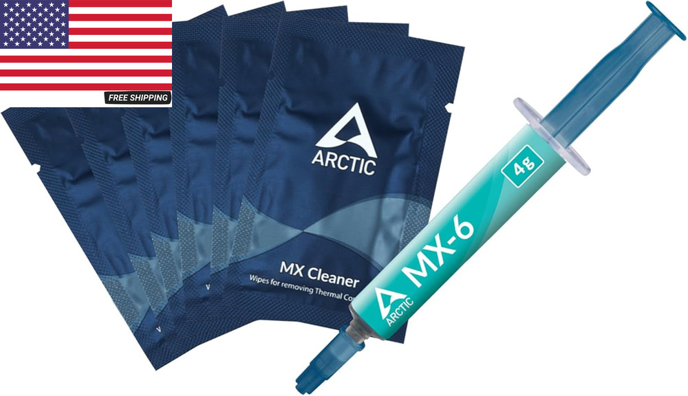 MX-6 (4 G, Incl. 6 MX Cleaner) - Ultimate Performance Thermal Paste for CPU, Con