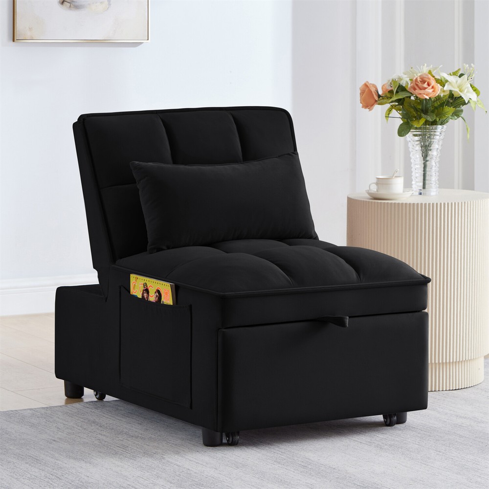 Convertible Sofa Bed 4in1 Multi-Functional Folding Recliner Sleeper Sofa Chair