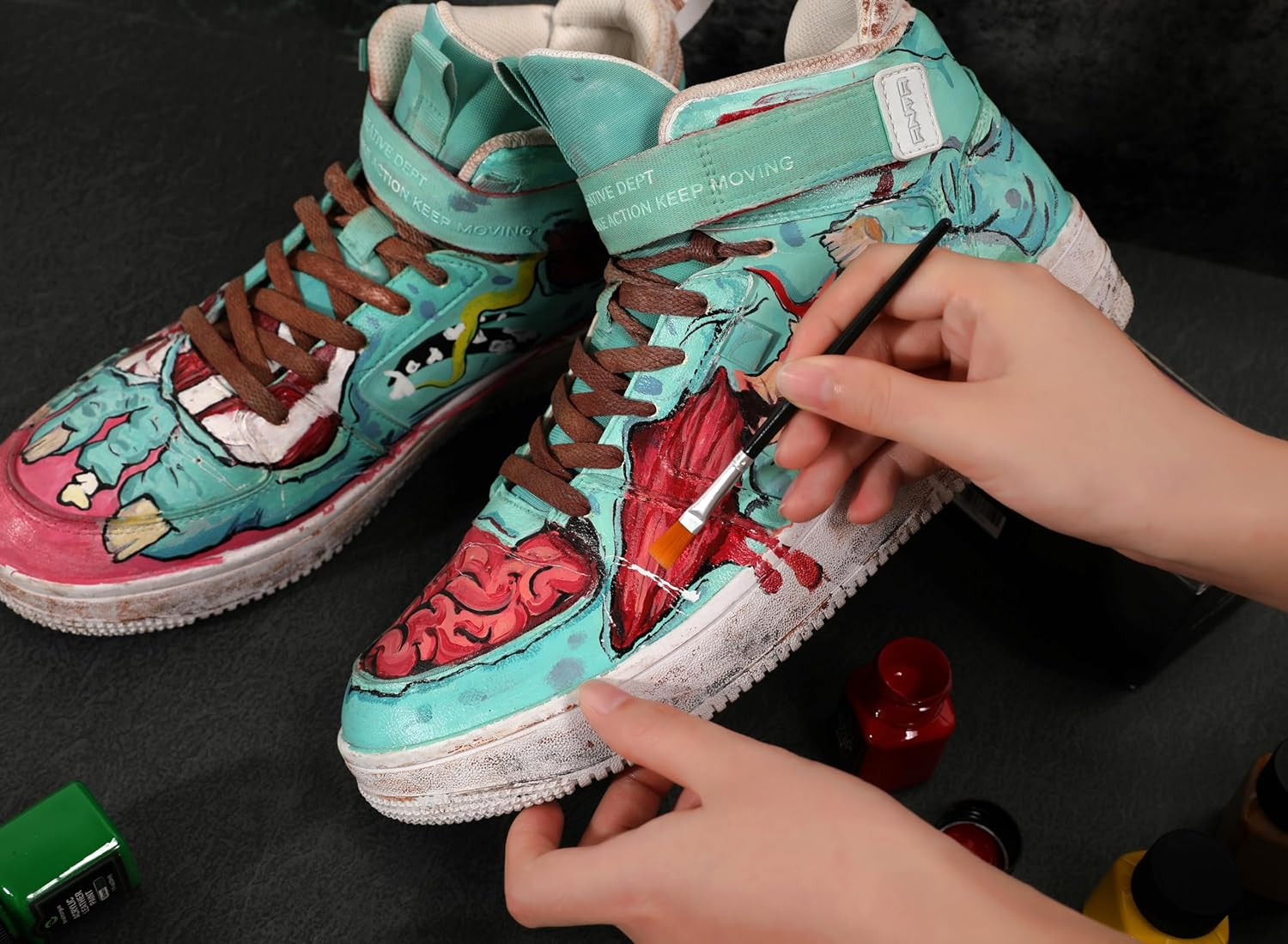 14 Original Colors Acrylic Leather Paint Kit for Shoes Sneaker Couches Bags New