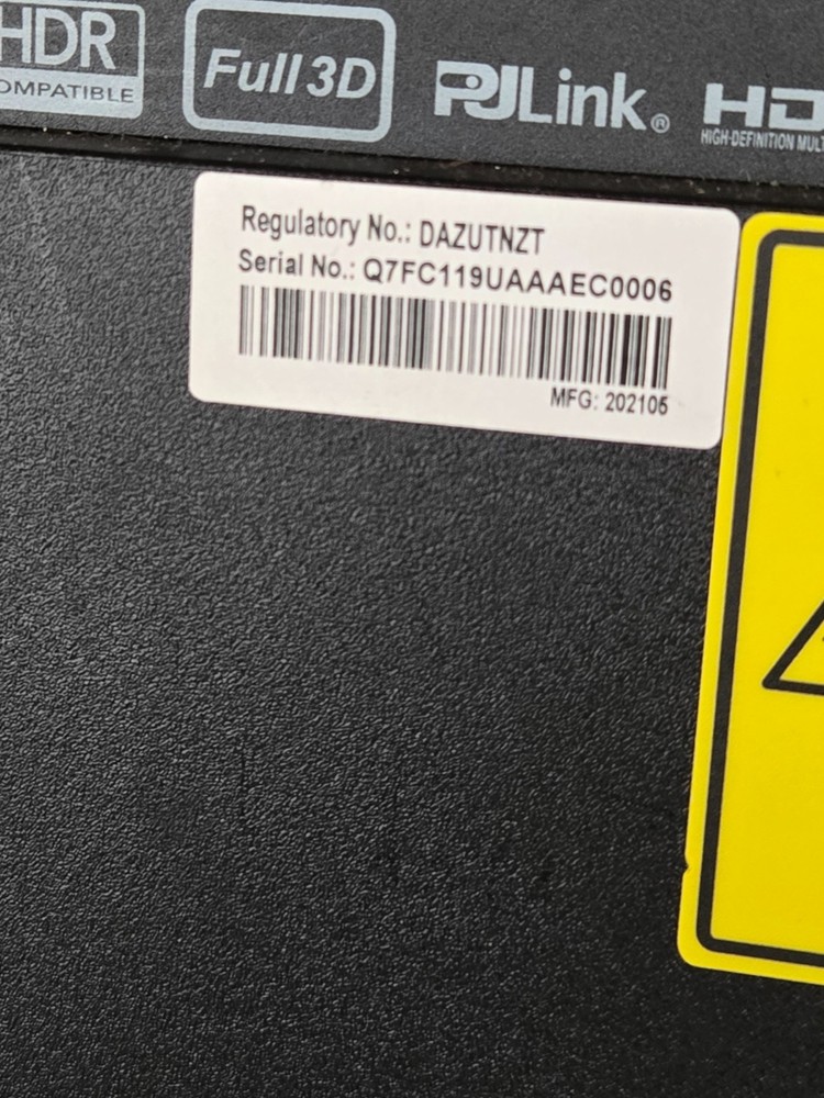 Laser Projector Optoma ZU720T Used
