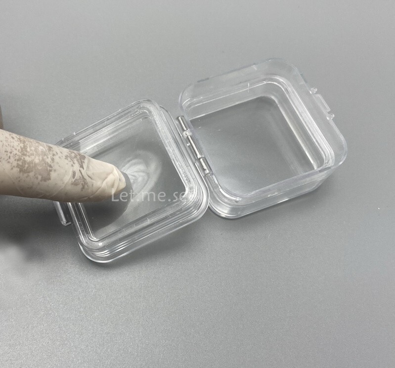 50X Denture False Membrane Case Container Hinged Display Box Jewelry Retainer