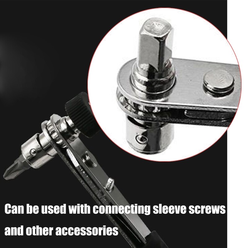 Portable Double Sided Adjustable Ratchet Wrench for Efficient Tightening Tasks