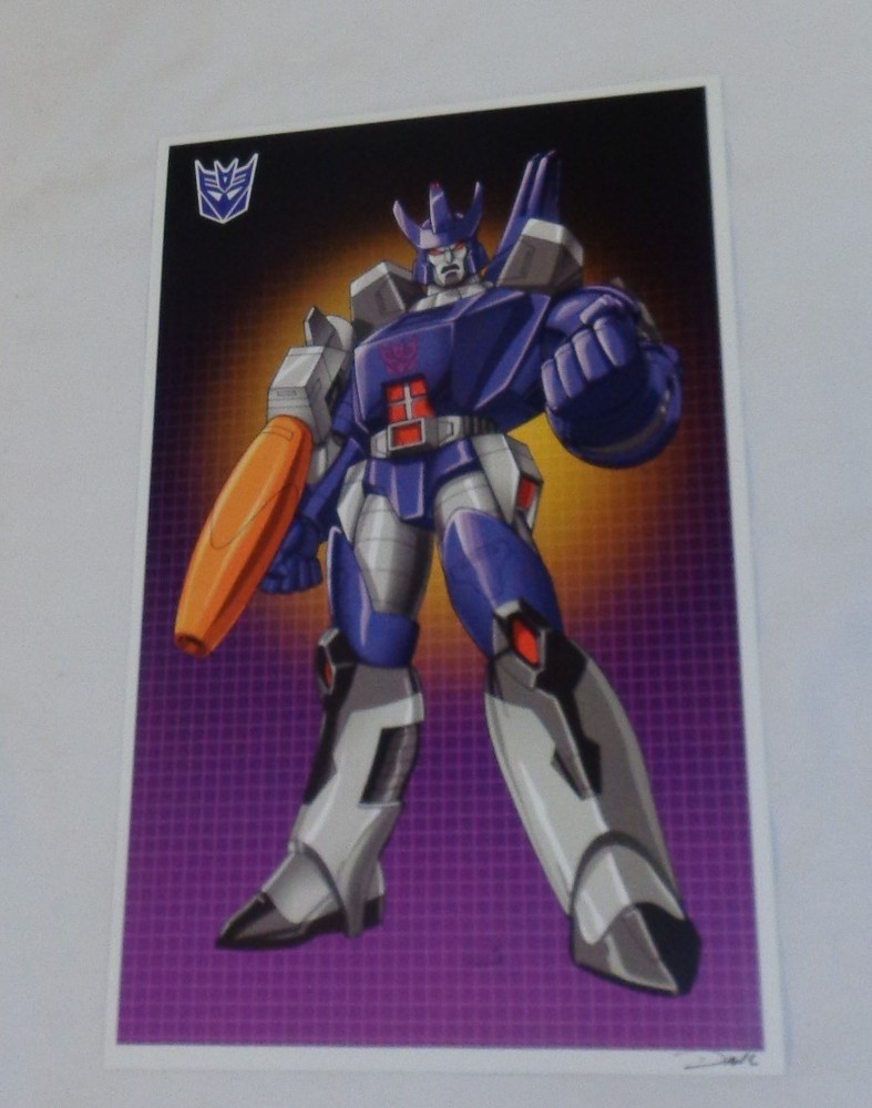 G1 Transformers Decepticon Galvatron Poster 11x17 Box Art Grid FREESHIPPING