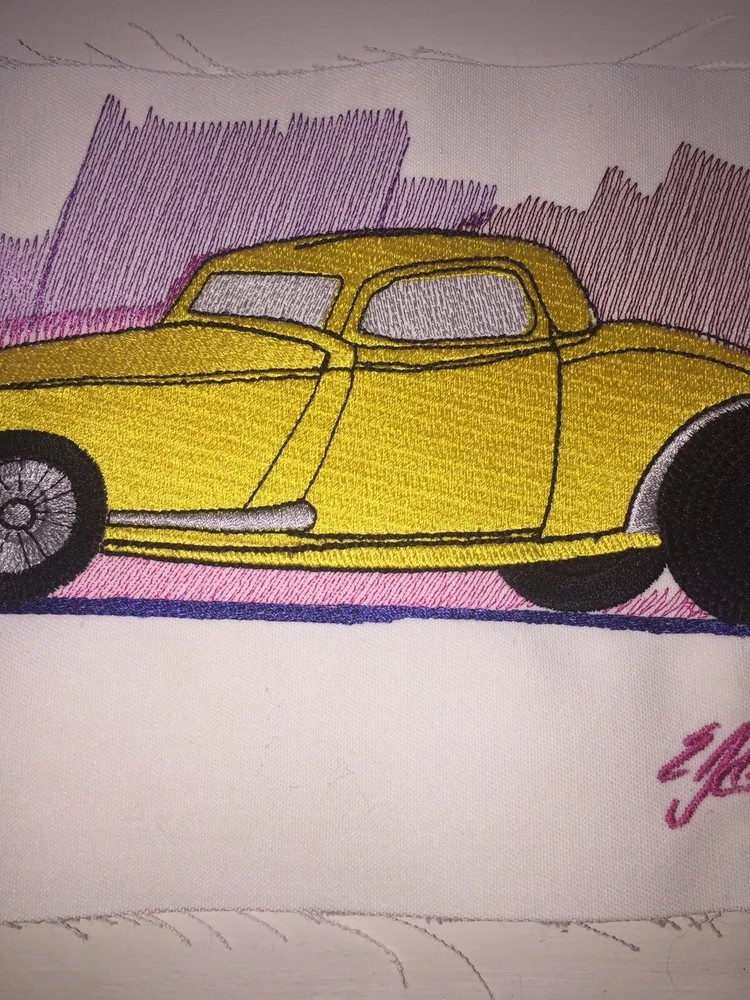 Hot Rod Patch Car Mancave Garage