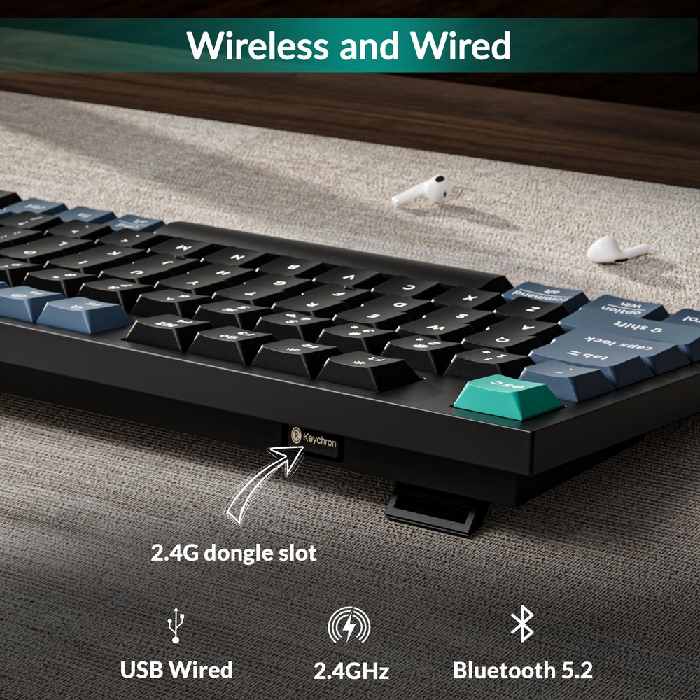 B31 Wireless Silent Keyboard, 75% Layout Quiet Typing Custom Programmable, 2....