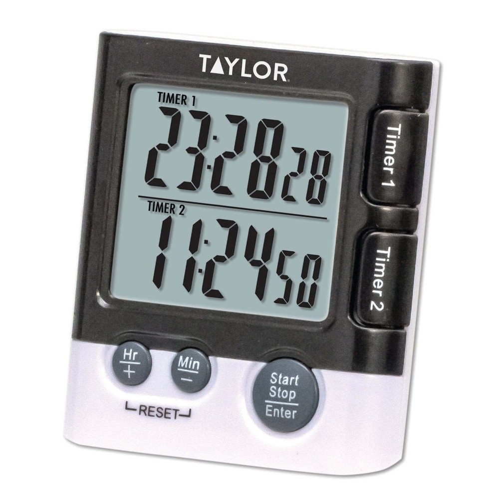 Taylor Digital Dual Event Cooking Timer/Alarm Clock