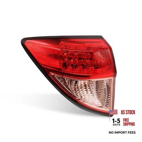Driver Side Outer Tail Light Red Compatible with HRV HR-V 2016 2017 2018 Left