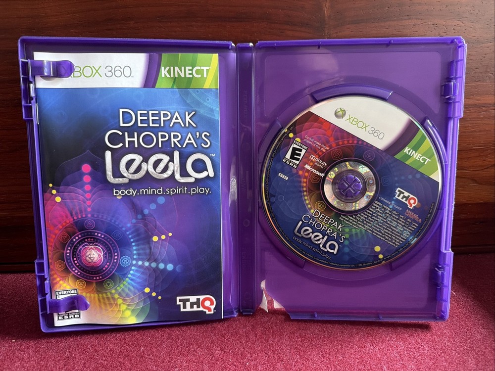 Xbox 360 Kinect Sensor Model 1414 With Deepak Chopra’s Leela Untested
