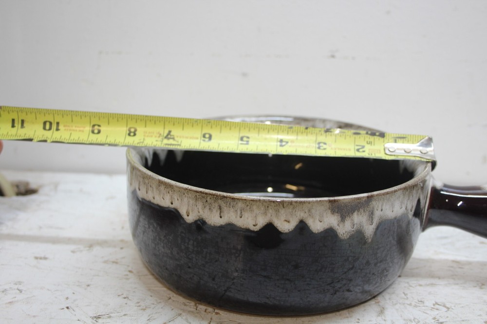VINTAGE CASSEROLE AND SOUP BOWL CERAMIC UNKNOWN MAKER