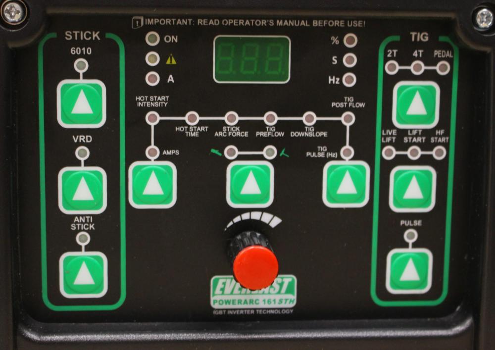 PowerArc 161STH SMAW GTAW Stick 160Amp DC HIGH FREQ TIG Welder Digital Everlast