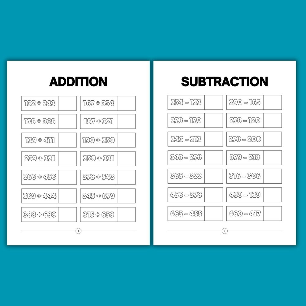 Complete Kids Math Activity Workbook Bundle | Ages 4-9 | Printable Worksheets