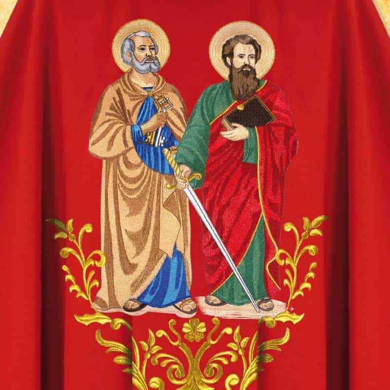 Chasuble embroidered "Saint Peter and Paul"
